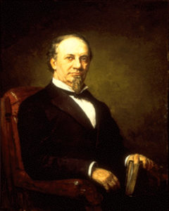 Oil portrait of Indiana Governor Isaac Pusey Gray